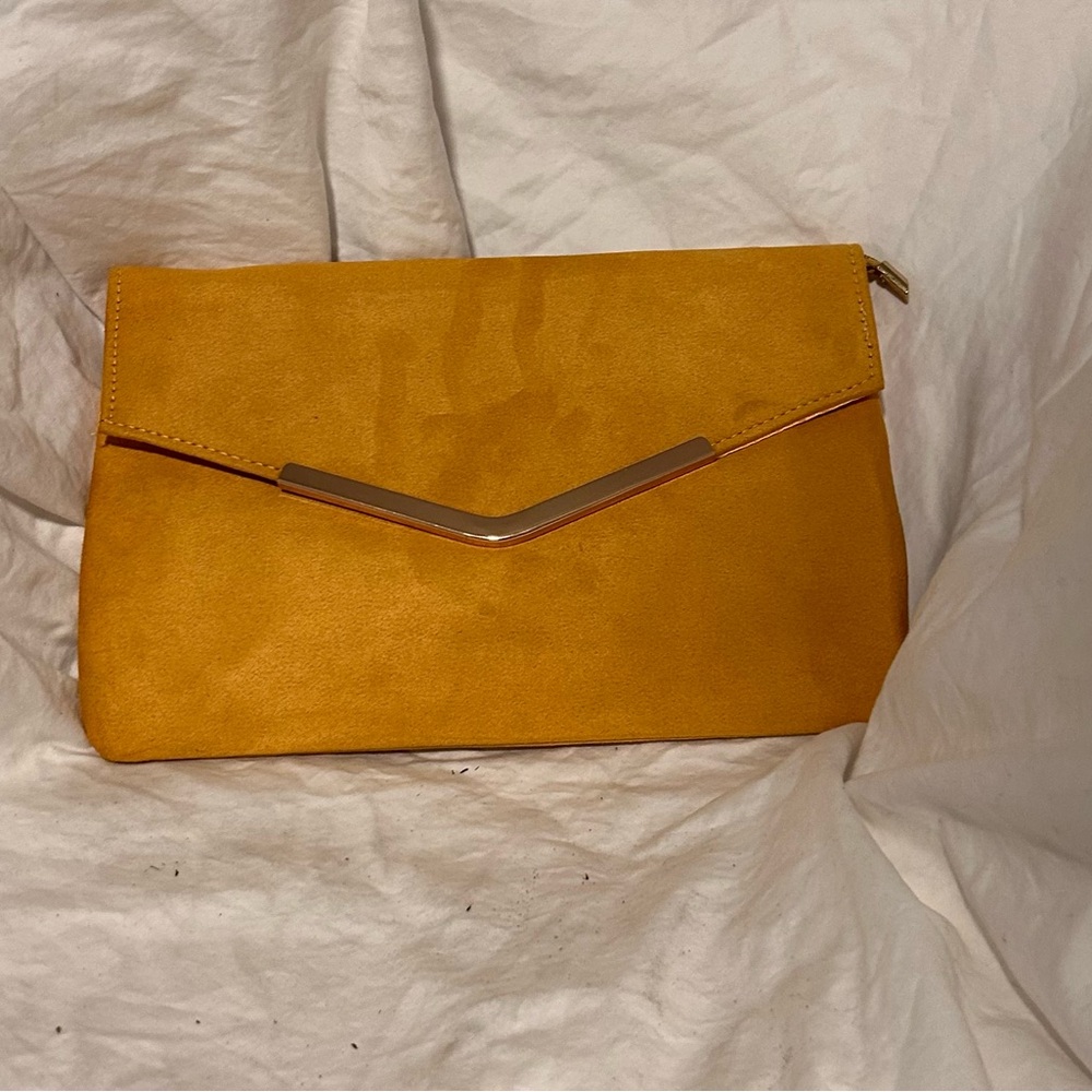 Elegant Mustard Clutch